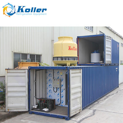 KOLLER JVCR40 Containerized Flake Ice Machine for Ice Storage in 40ft container